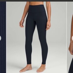 Lululemon Navy Align Ribbed High-Rise Pant 28"